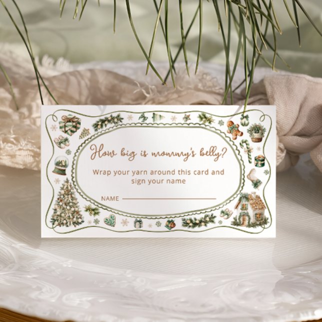 Winter Cold Outside How Big is Mummy's Belly Enclosure Card (Creator Uploaded)