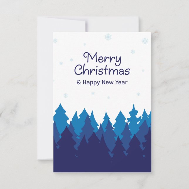 Winter colors Christmas greetings Card (Front)