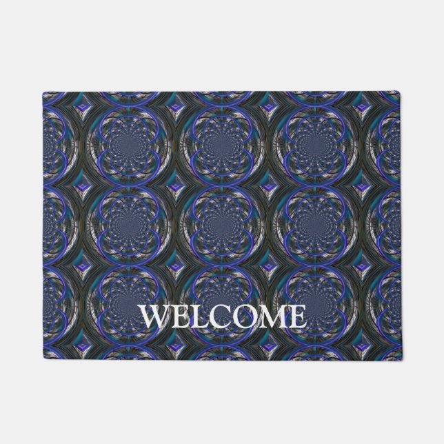 Winter Colours Fractal Art Doormat (Front)