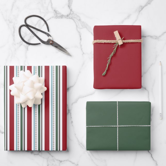 Winter Colours Wrapping Paper Flat Sheet Set 11 (Front)