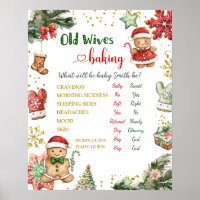 Winter Cookies Gender Reveal Old Wives Tales Poste