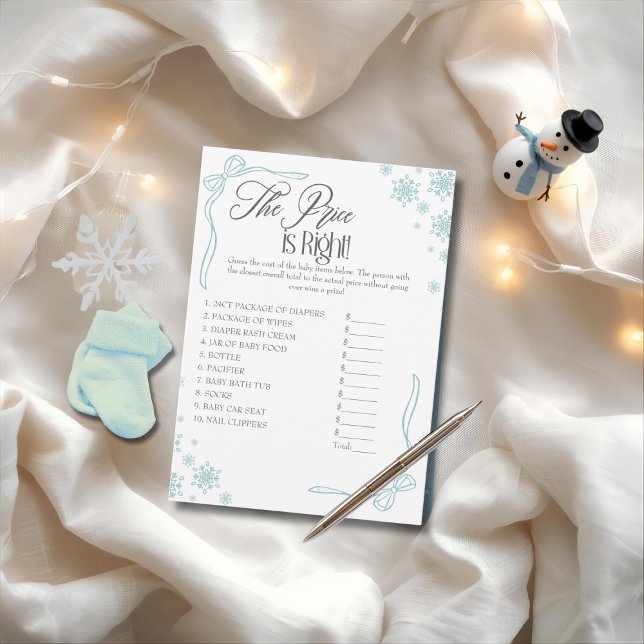 Winter Coquette Green Price is Right Game Card  (Winter Coquette Green Price is Right Game Card)