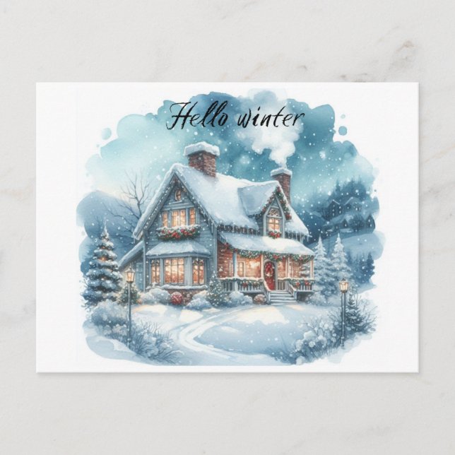 winter cosy postcard (Front)