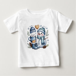 Winter Cosy Snowman Baby T-Shirt