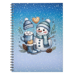 Winter Cosy Snowman Notebook