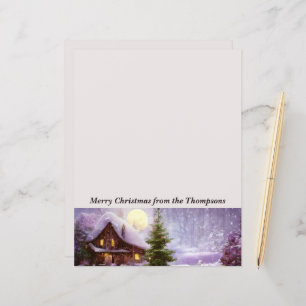 Winter cottage Christmas