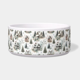 Winter Cottage Snowfall Pattern