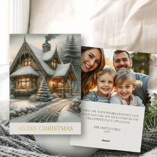 Winter Cottagecore Merry Christmas Photo