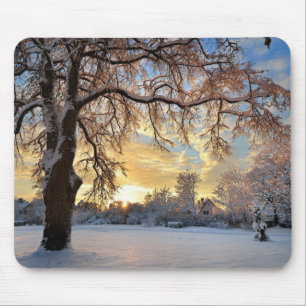 Winter Countryside In Latvia Mouse Pad