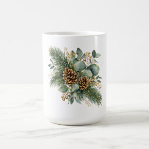Winter Crescent Pine & Eucalyptus Coffee Mug