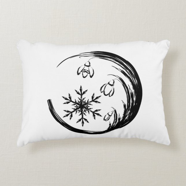 Winter Crest Decorative Cushion (Front)