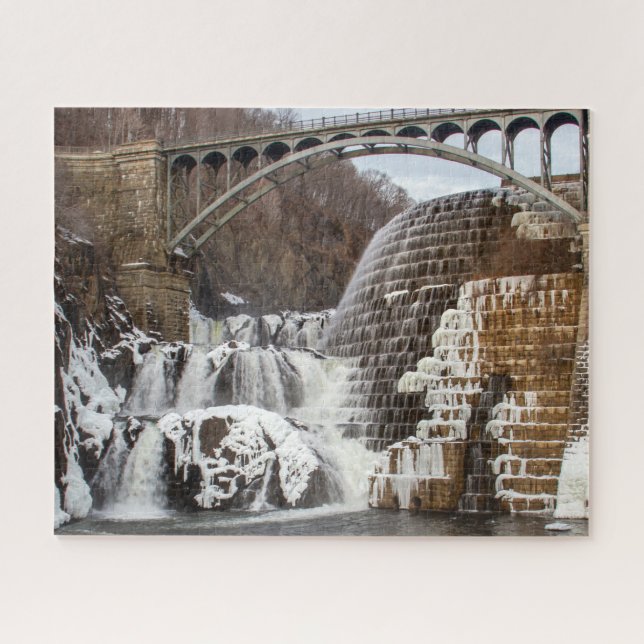 Winter, Croton Dam Jigsaw Puzzle (Horizontal)