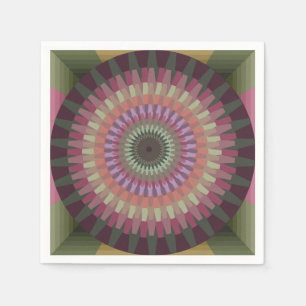Winter Dahlia in Warm Muted Colours - Alt Napkin