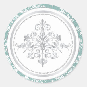 Winter Damask Sticker