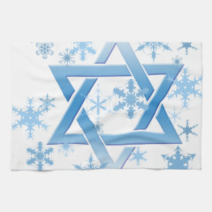 winter david tea towel