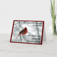Winter Death of a Very Special Person Card