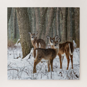 Winter Deer 20x20 challenging Jigsaw Puzzle
