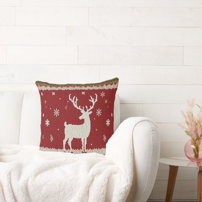 winter deer cushion (Couch)
