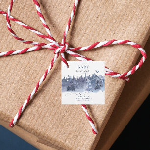 Winter Deer Forest Baby It's Cold Outside Favour Tags