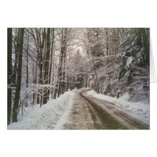 Winter dirt road