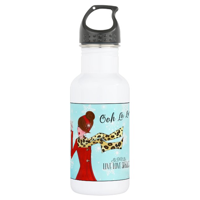 WINTER DIVA - Live Love Sparkle! 532 Ml Water Bottle (Front)