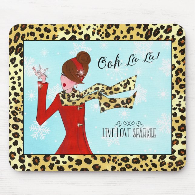 WINTER DIVA - Live Love Sparkle! Mouse Pad (Front)