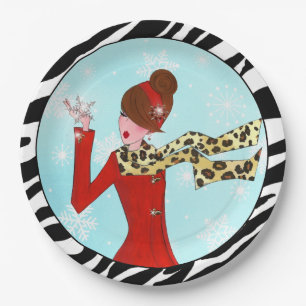 "Winter DIVA" Paper Plate