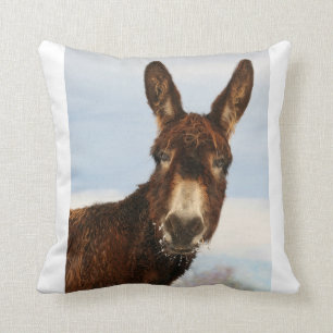 Winter Donkey Cushion