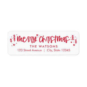 Winter Doodles Holiday Address Labels