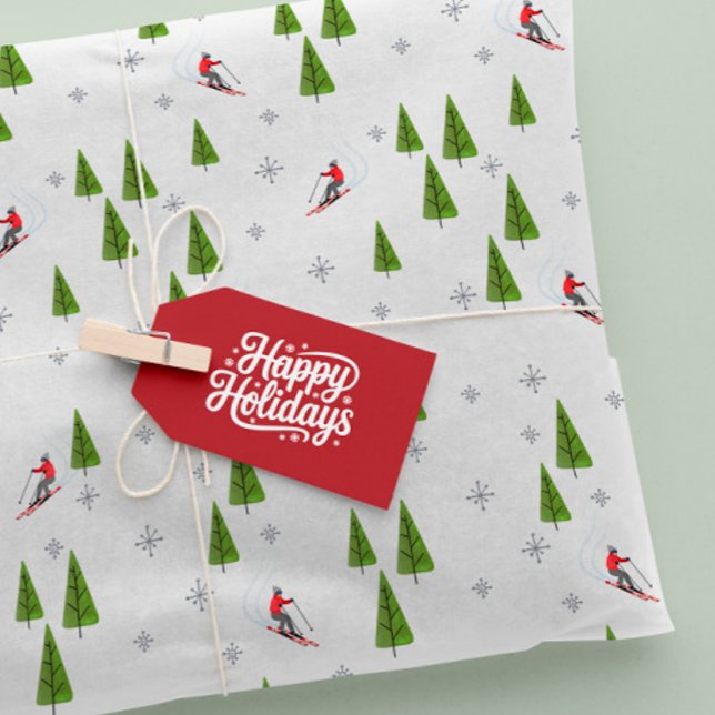 Winter Downhill Ski Pattern  Tissue Paper (Creator Uploaded)