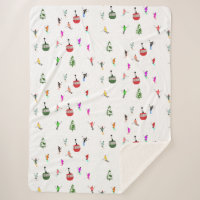 Winter Downhill Skiers Skiing Pattern