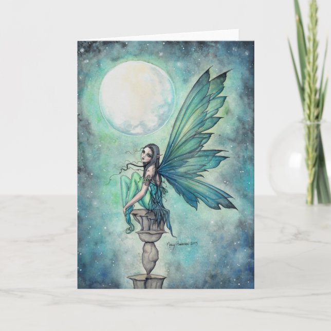 Winter Dream Fairy Fantasy Art Illustration Card (Front)