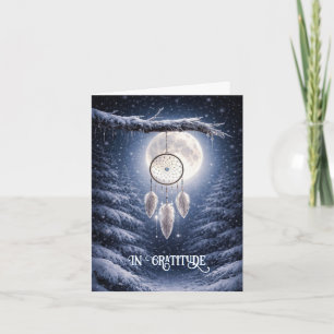 Winter Dreamcatcher Thank You Card