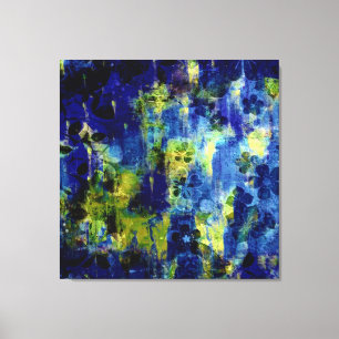 Winter Dreaming Abstract Painting Canvas Print