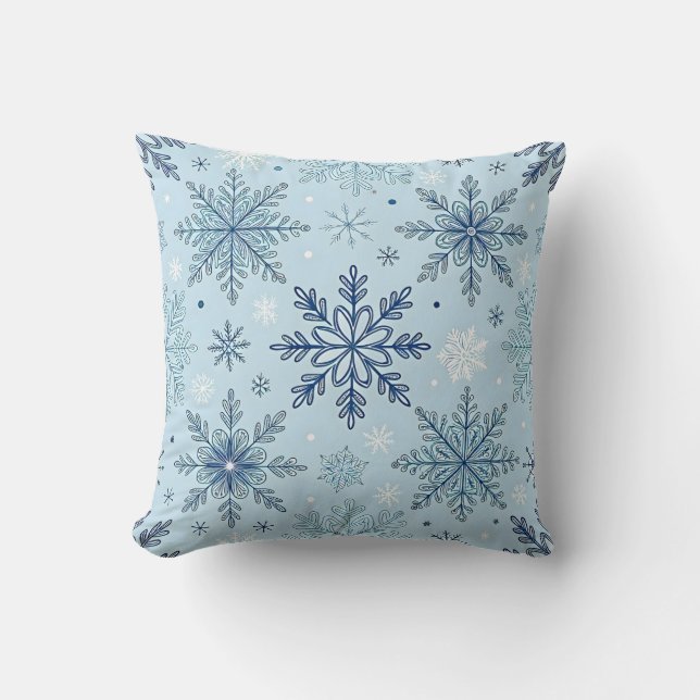 Winter Dreams Snowflake Cushion (Front)