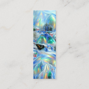 Winter Dreamscape Bookmark Mini Business Card