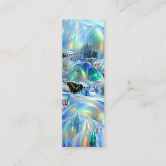 Winter Dreamscape Bookmark Mini Business Card
