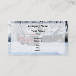 Winter Emergency Business Card