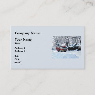 Winter Emergency Business Card
