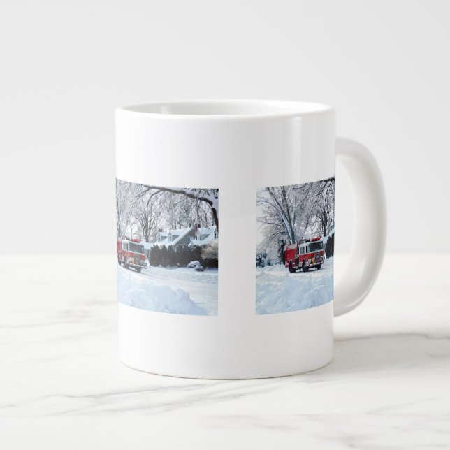 Winter Emergency Large Coffee Mug (Front Right)