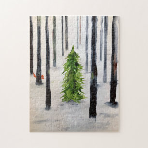 winter encounter jigsaw puzzle