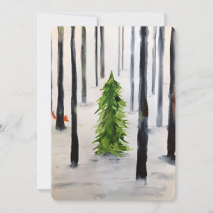 winter encounter thank you card