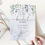 Winter eucalyptus bridal shower invitation<br><div class="desc">Winter eucalyptus bridal shower Invitation.
Matching items available.</div>
