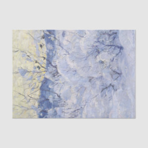 Winter Evening by Gustav Wentzel Tissue Paper