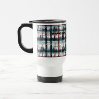 Winter Evergreen Forest Plaid in Red Green White