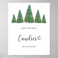 Winter evergreen Guess how many candies 