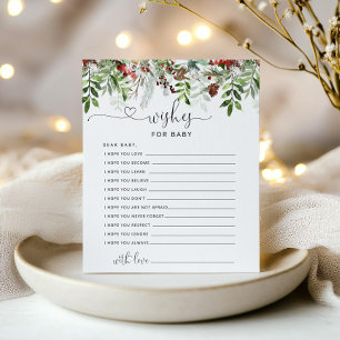 Winter evergreen wishes for baby