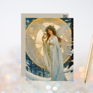 winter fairy -artisic  postcard