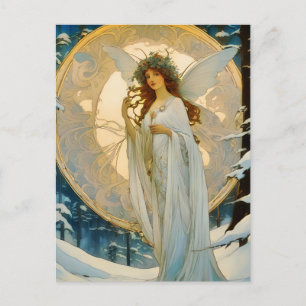 winter fairy -artisic  postcard