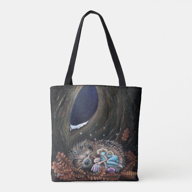 Winter Fairy Guardian of Dreams Tote Bag (Back)